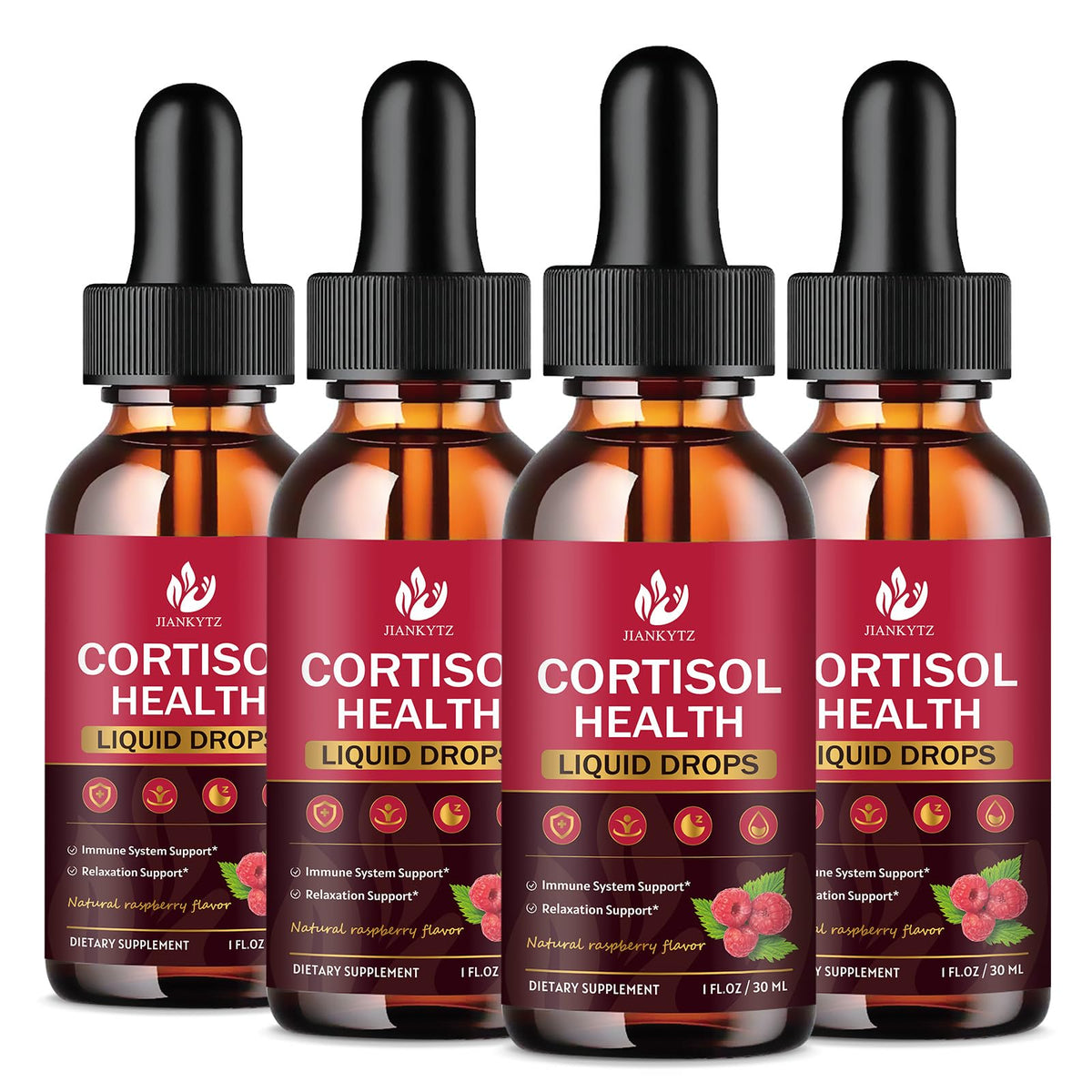 Gouttes liquides de cortisol JIANKYTZ 4 pack vue avant