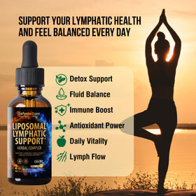 Gouttes Liquides de Drainage Lymphatique Defense Dose avec étiquette