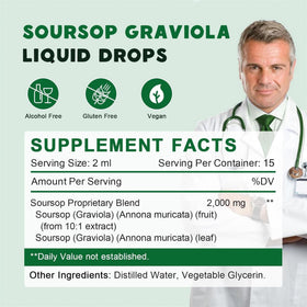 Gouttes liquides de graviola bio LUCNVEM, mode d'emploi