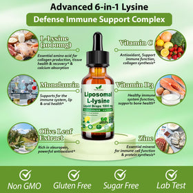 Gouttes liquides de L-Lysine avec pipette