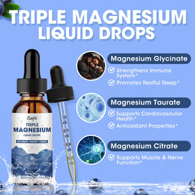 Gouttes liquides de magnésium glycinate Catfit avec dosage de 2ml