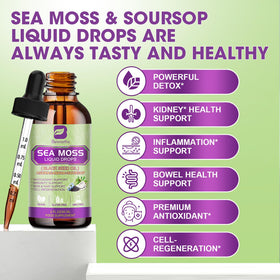 Gouttes liquides de mousse de mer B BEWORTHS dans un verre d'eau