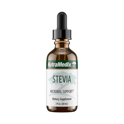 Gouttes liquides de Stevia NutraMedix 60 ml avec étiquette