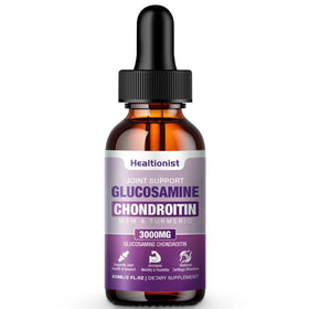 Gouttes liquides Healtionist Glucosamine Chondroïtine 2000mg vue de face