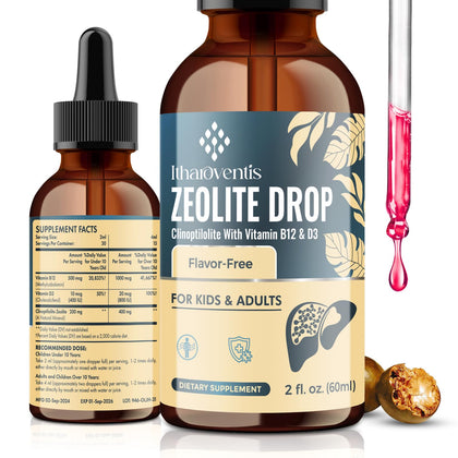 Gouttes liquides Itharoventis de zéolite 141g vue avant avec étiquette