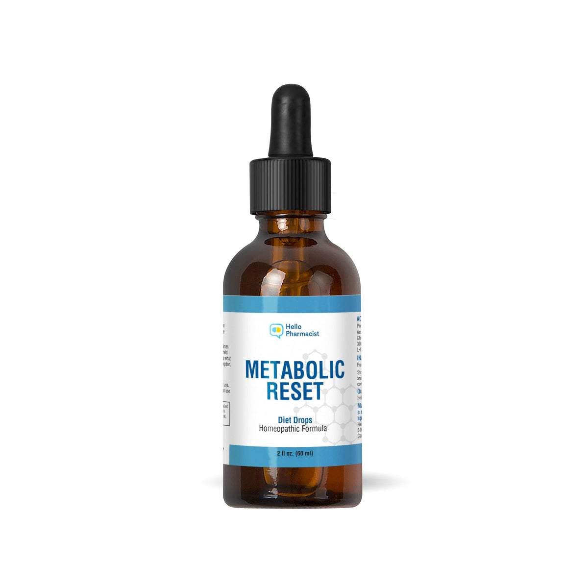 Gouttes métaboliques HelloPharmacist 60 mL vue avant
