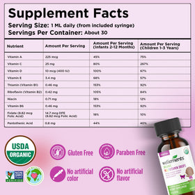 Gouttes multivitamines Wellements saveur cerise en présentation