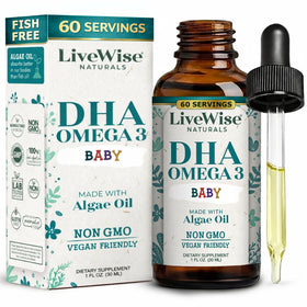 Gouttes Omega 3 DHA Vegan Live Wise Naturals vue avant