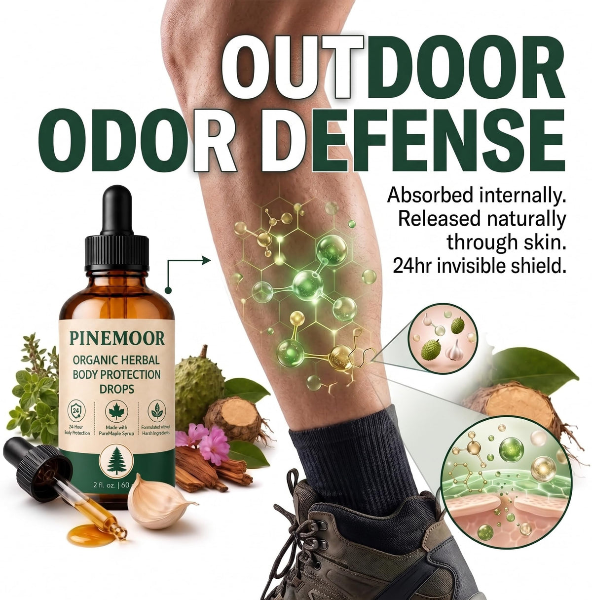 Gouttes Pinemoor QUJLOR dans un environnement de jardinage
