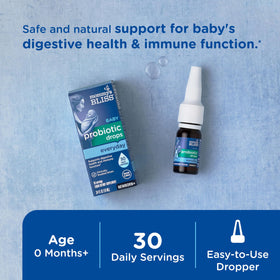 Gouttes Probiotiques Mommy's Bliss avec compte-gouttes en verre