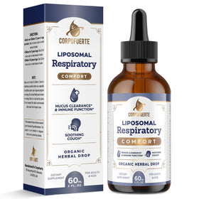 Gouttes Respiratoires Liposomales Corpofuerte 11 Herbes, vue avant