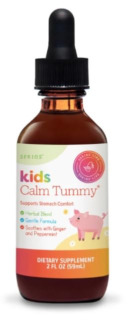Gouttes SPRIGS Kids Calm Tummy 60 ml, bouteille avant