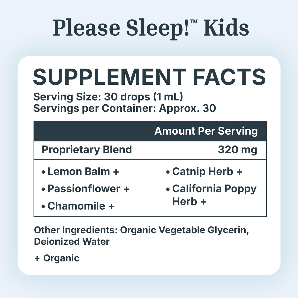 Goutteur de Dr. Green Mom Please Sleep! en gros plan