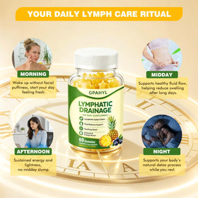 GPAHYL Gummies de Soutien Lymphatique, emballage avec description des ingrédients