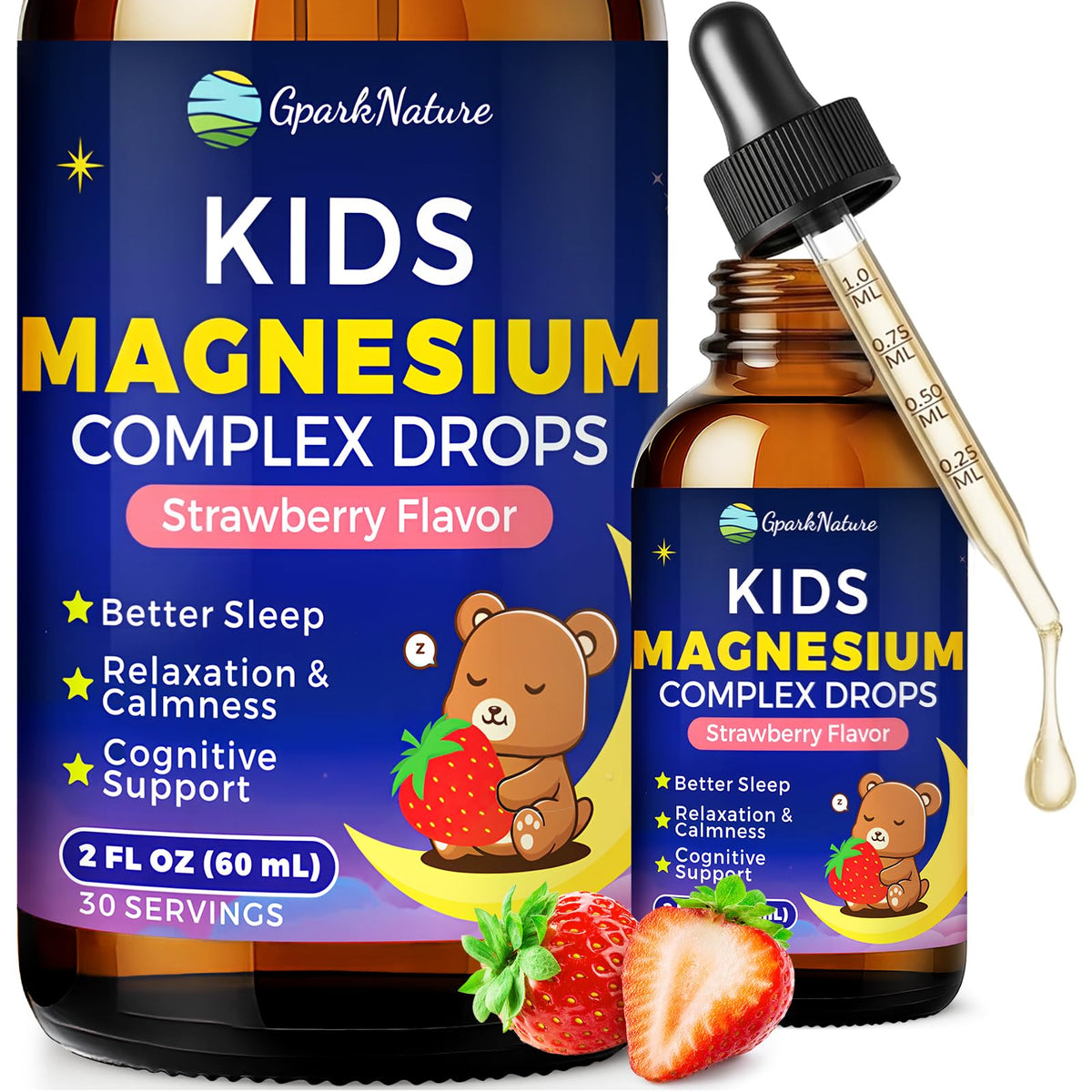 GparkNature Complément Alimentaire Liquide Magnésium 2FL Oz vue avant