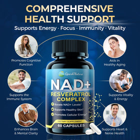 GparkNature Complément NAD+ capsules avec étiquette claire