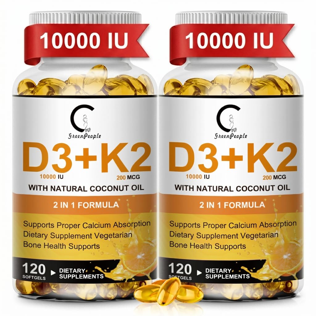 GPGP GreenPeople D3 K2 10000 UI 200 mcg flacon avant
