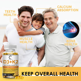 GPGP GreenPeople D3 K2 10000 UI flacon avec capsules
