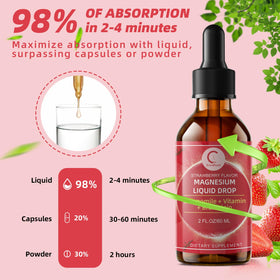 GPGP GreenPeople Gouttes de Magnésium Glycinate 150g sur une table