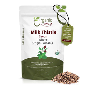 Graines de chardon-marie entières Organic Way 231g vue de face