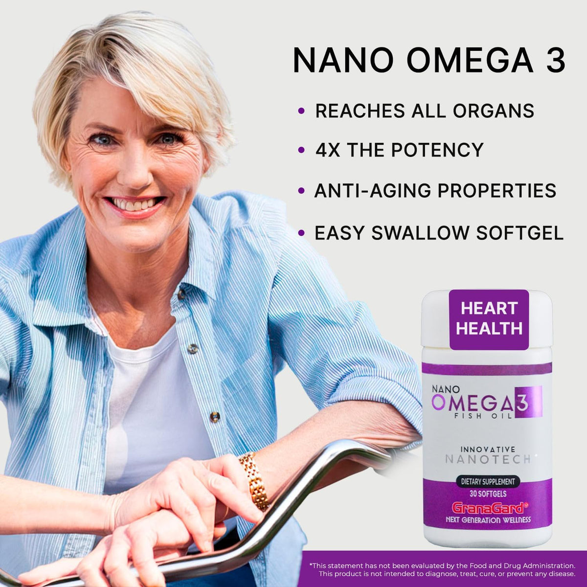 Granagard Nano Omega-3 softgel en main