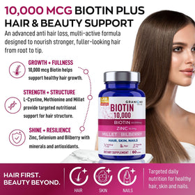 Granions Biotine 10 000 mcg comprimés et emballage
