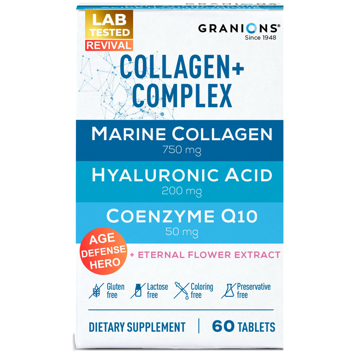 Granions Compléments Alimentaires Collagène Marin 750mg boîte vue de face