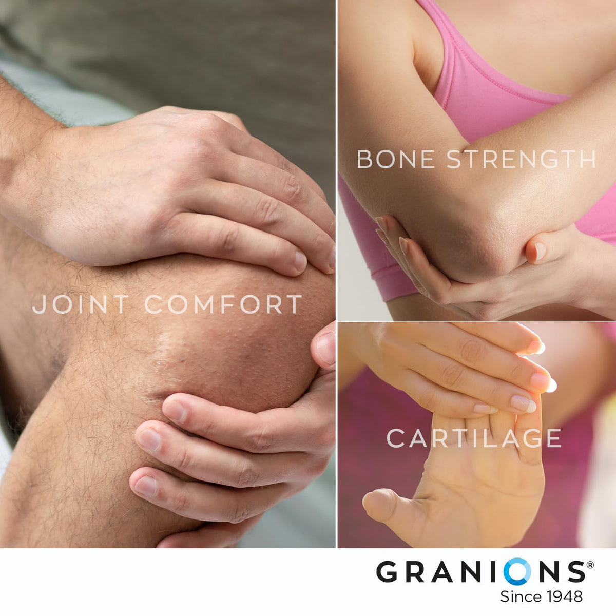 Granions Glucosamine Chondroitin MSM Poudre 6,630mg étiquette arrière