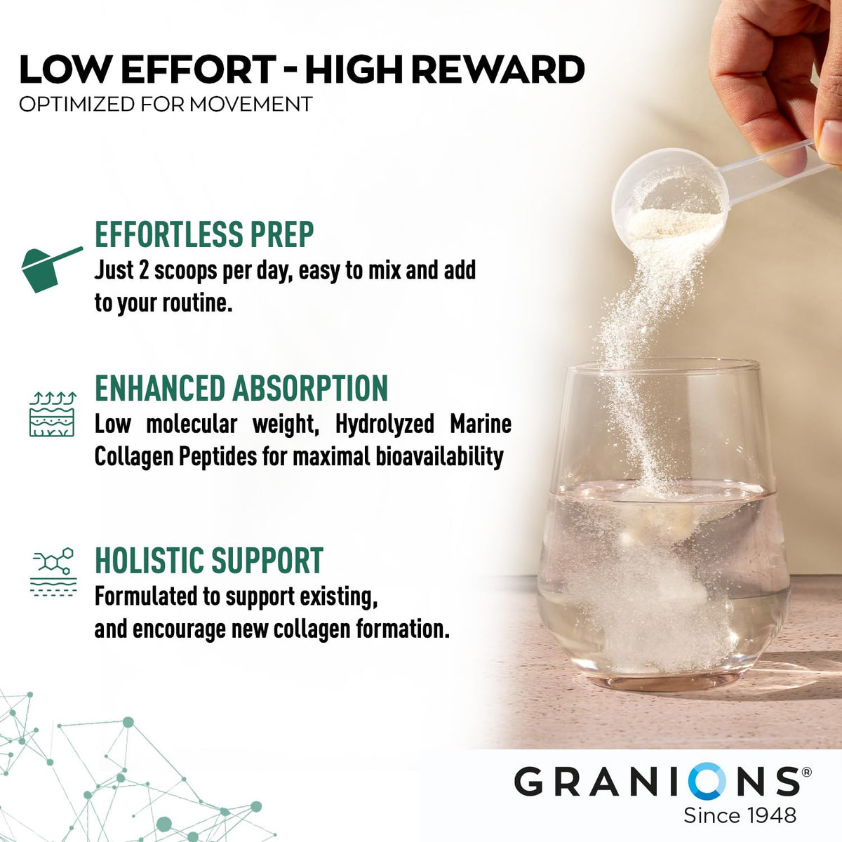 Granions Glucosamine Chondroitin MSM Poudre 6,630mg poudre mélangée