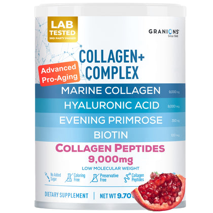 Granions Poudre de Collagène Marin 380g vue avant avec emballage