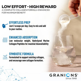 Granions Poudre de Collagène Marin Non Aromatisée 10g ingrédients
