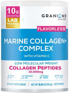 Granions Poudre de Collagène Marin Non Aromatisée 10g vue de face