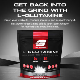 Granite L-Glutamine Poudre 431g avec cuillère doseuse