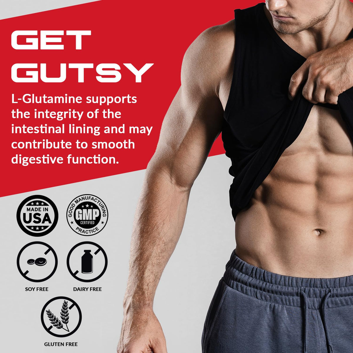 Granite L-Glutamine Poudre 431g étiquette et informations nutritionnelles