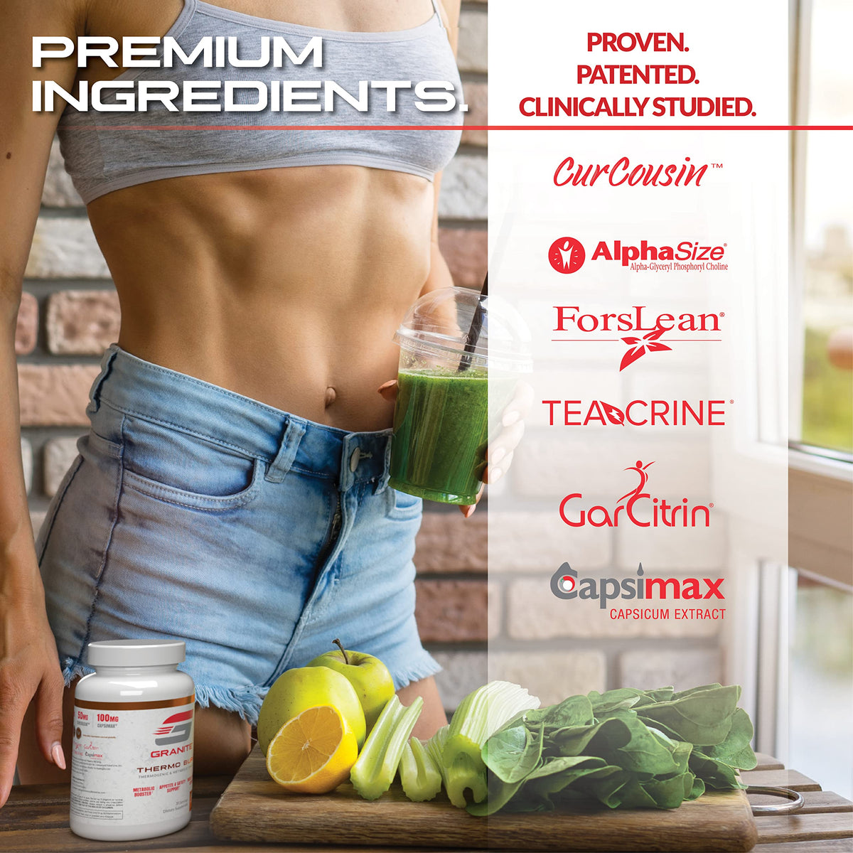 Granite Thermo Burn emballage avec informations nutritionnelles