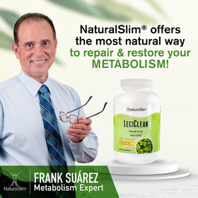 Granules de lécithine de soja NaturalSlim sur une salade
