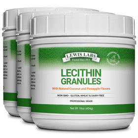 Granules de Lécithine Lewis Labs 16 oz, vue de face