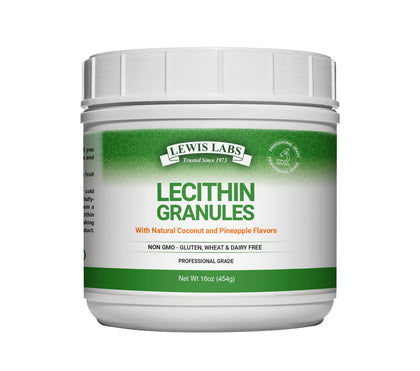 Granules de lécithine Lewis Labs 549g vue de face