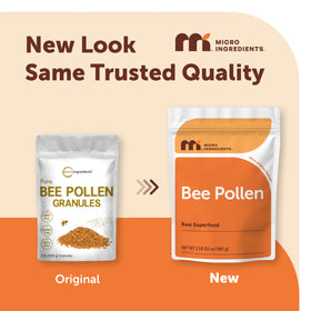 Granules de pollen d'abeille Micro Ingredients en gros plan