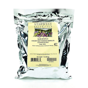 Granules de racine de chicorée Starwest Botanicals dans un sachet refermable