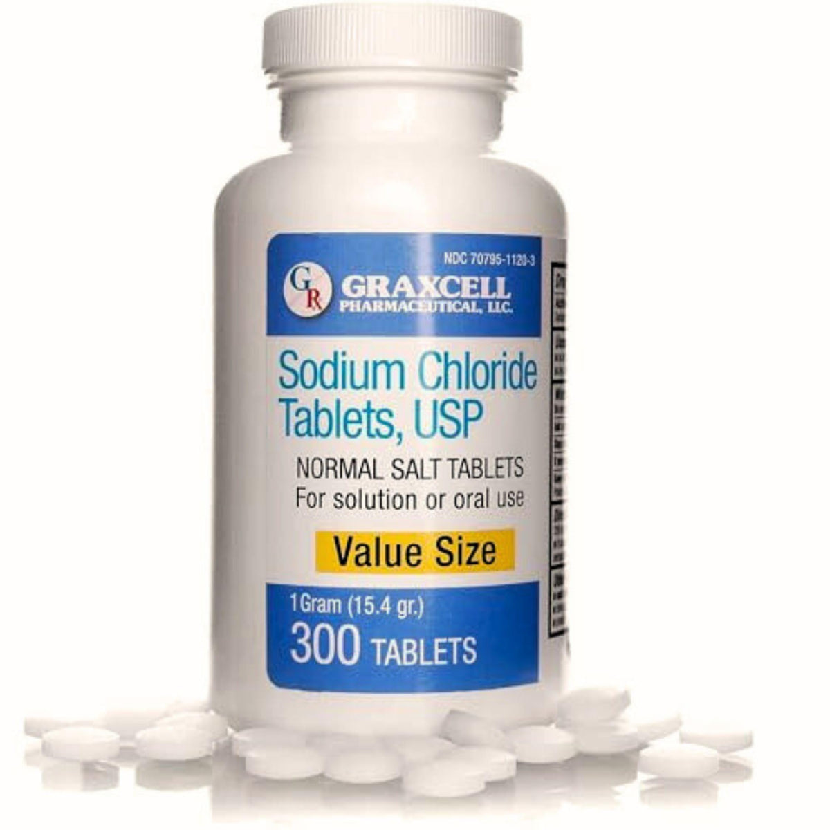 Graxcell Comprimés de Chlorure de Sodium 1g - Flacon de 300 comprimés