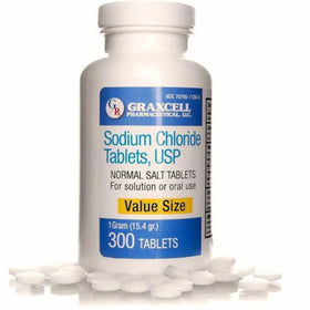 Graxcell Comprimés de Chlorure de Sodium 1g - Flacon de 300 comprimés