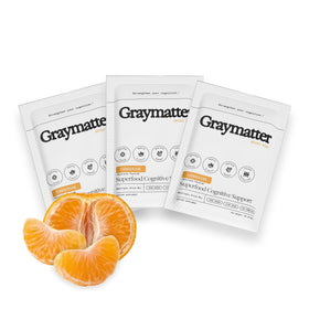 Graymatter Poudre Nootropique Tangerine sachets de voyage