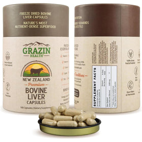 GRAZIN HEALTH Foie de Boeuf 3000mg gélules vue de face