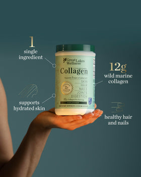 Great Lakes Gelatin Collagène Marin Durable 299g contenu en poudre