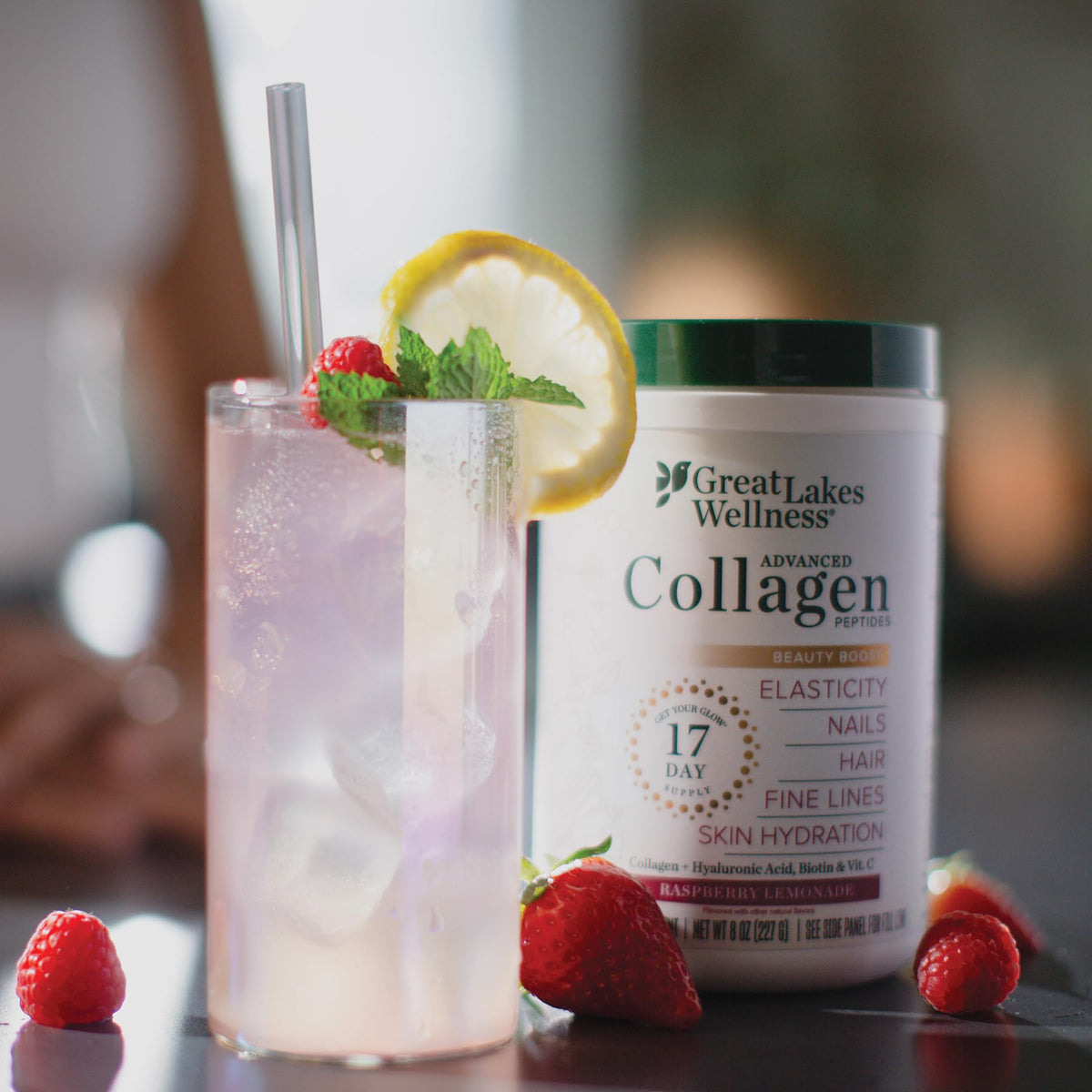 Great Lakes Gelatin Collagène Peptides avec une cuillère dosette