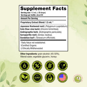 Green Dragon Botanicals LB CORE Protocol Tincture 4 oz avec ingrédients naturels