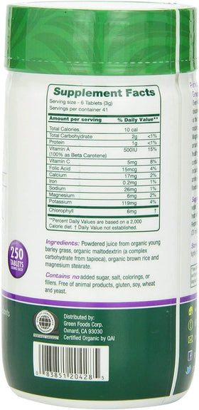 Green Foods Green Magma 500 comprimés avec d'autres compléments