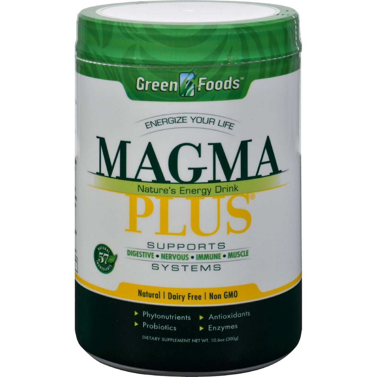 Green Foods Magma Plus Mélange à Boire 372g - vue de face