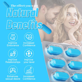 GREEN NATURAL PURE Complément Alimentaire Vitalité Masculine 30 Comprimés sur une table